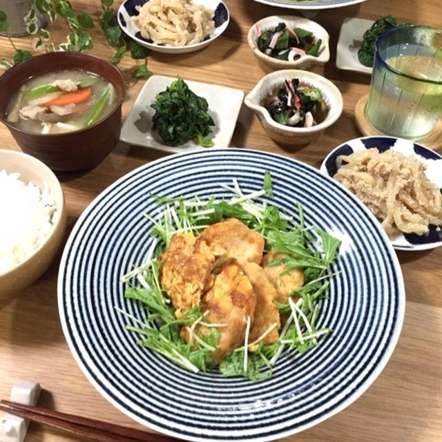 久々の休日は…急いで作った晩ごはん♪