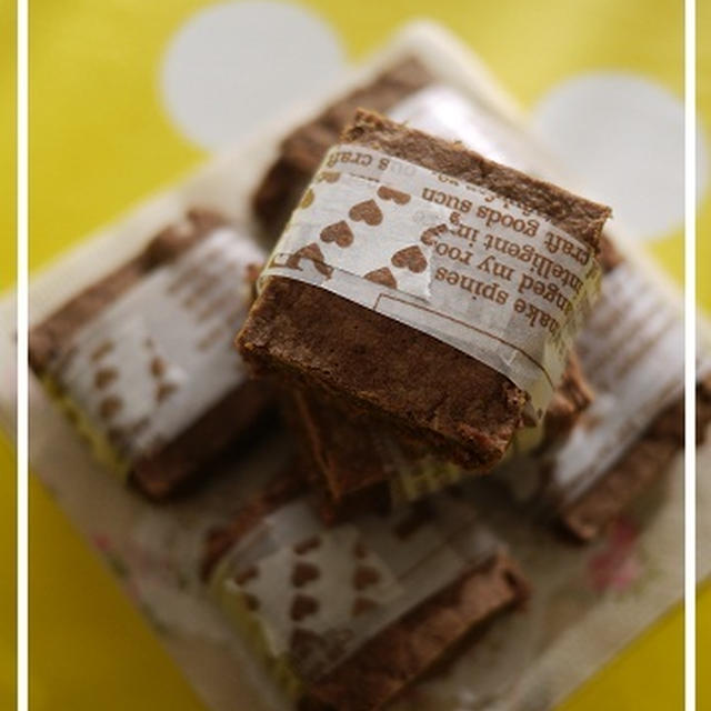 バレンタインのお菓子：チョコレートブラウニー＆バーチデダーマ♪
