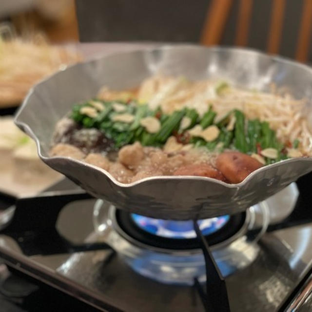 もつ鍋の夜ごはん　〜食べすぎておなかはちきれた〜