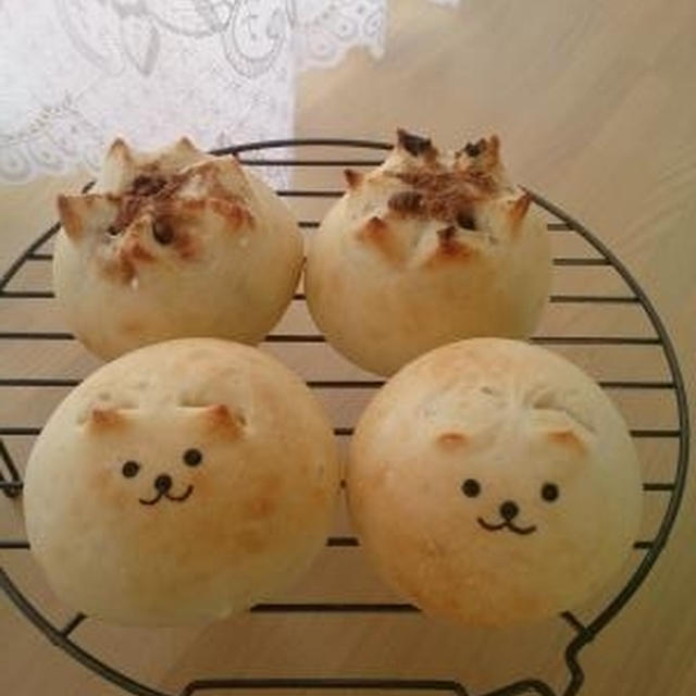 猫ちゃんパン・シナモンレーズンパン♪ランチ会