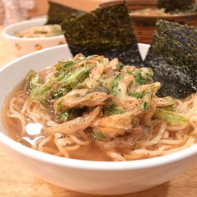 和中料理。春菊と海老のかき揚げラーメン｜思いに集まり、受け継がれる。