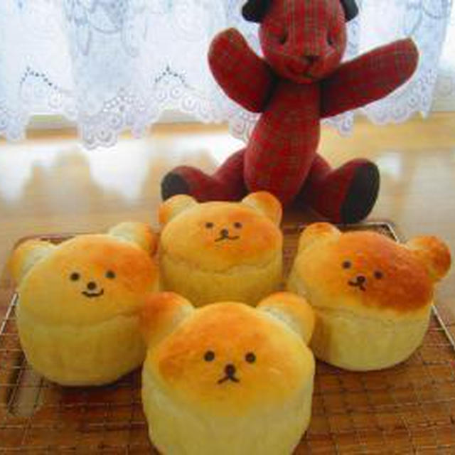 くまちゃんイングリッシュマフィン♪だし巻きたまごサンド♪（＾エ＾）♪