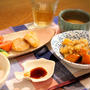 肉じゃがリメイクと蓮根もちで晩ごはん