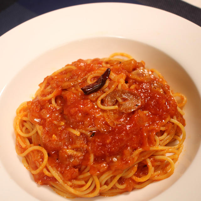 スパゲティ トマト エビとトマトのオイルスパゲティ 作り方・レシピ