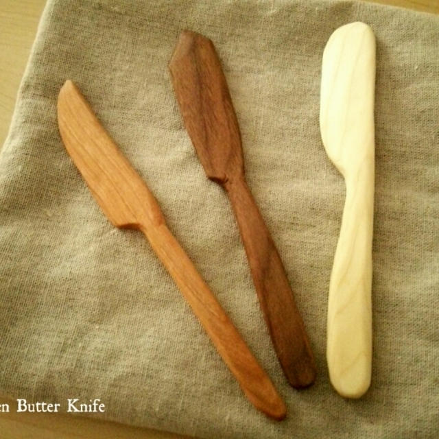 木のバターナイフ作り