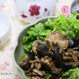 フライパン1つ。豚小間と茄子の豆鼓醤炒め。