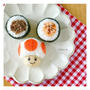 今日と先週の部活おにぎり♪キノピオとスターのキャラおにぎり