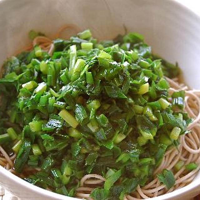 熱々☆ニラ蕎麦