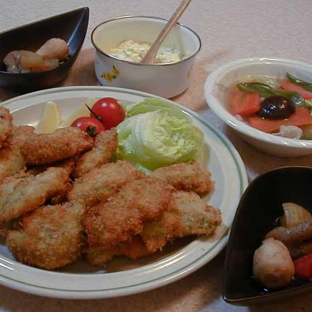 牡蠣フライ＆野菜のスープ餡