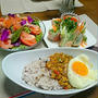 生春巻きと豆腐のドライカレー♪