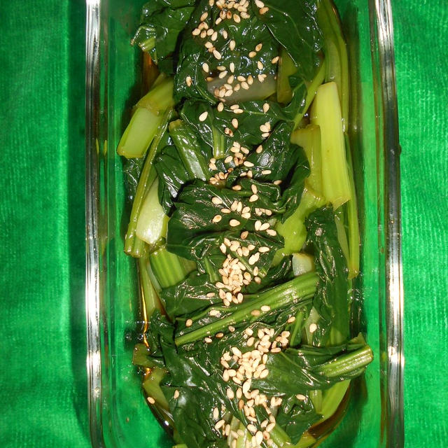 常備菜＆作り置き（小松菜のお浸し、ほうれん草ソテー＆ボイル、里芋煮っ転がし）♪