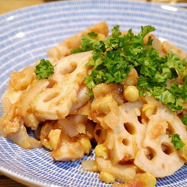 蓮根とひよこ豆のトマト煮