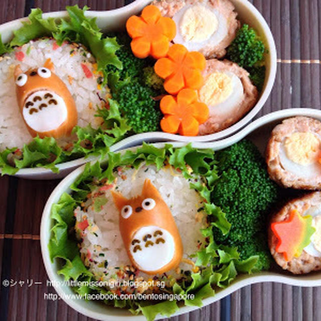 トトロのキャラ弁 Totoro Character Bento