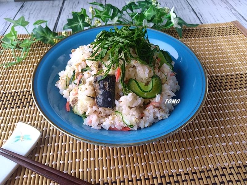 火を使わない♪サバ缶と紅ショウガの混ぜご飯