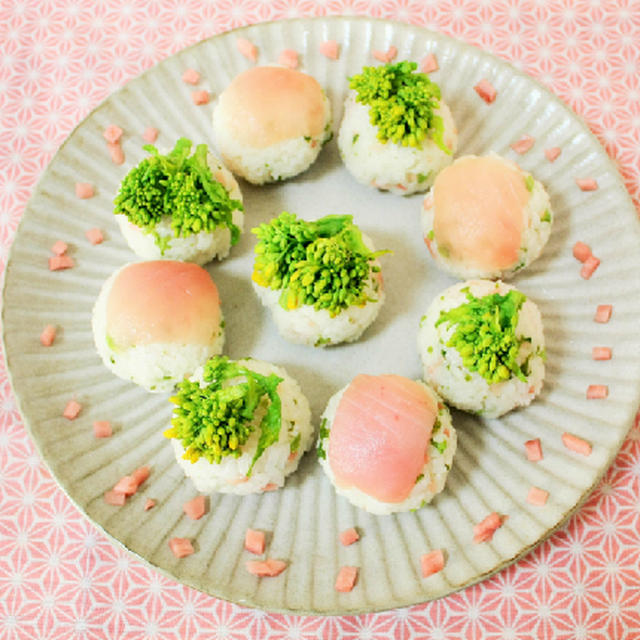 春の小川は～♬菜の花の手まり寿司