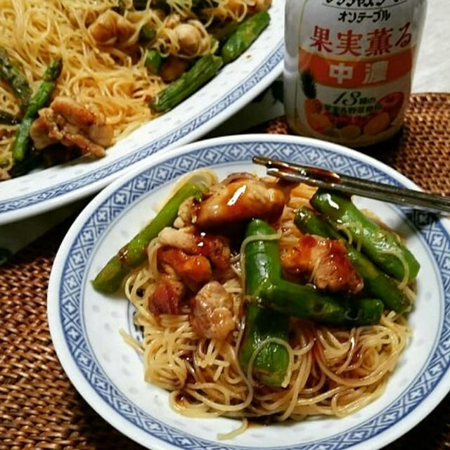 焼きチキンビーフン(レシピ)