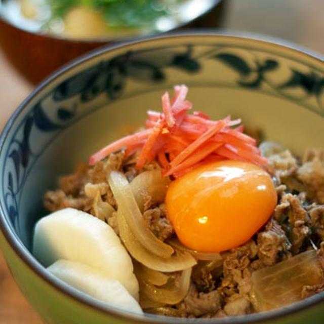 １０分あれば出来る牛丼！と公園♪