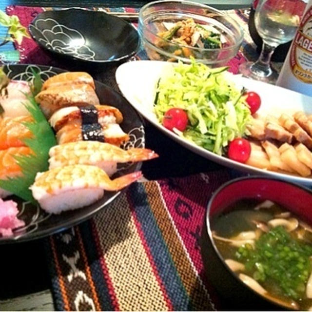 旦那はん誕生日ご飯 お寿司andお肉 By Misuuaaa さん レシピブログ 料理ブログのレシピ満載