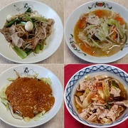 キャベツ＆バターチキンカレー、他：野菜食日記[2801]-[2804]