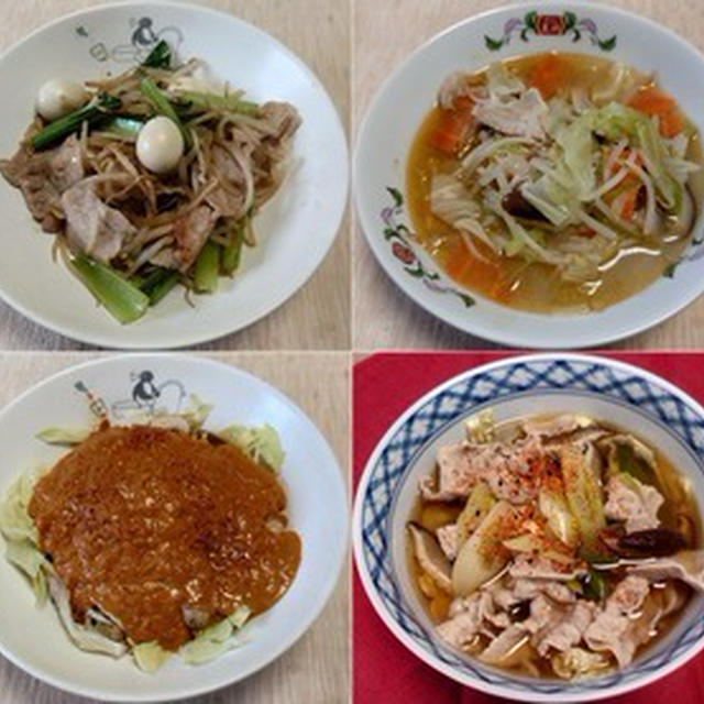 キャベツ＆バターチキンカレー、他：野菜食日記[2801]-[2804]