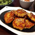 豆腐入りつくねと小松菜とトマトの卵炒め♡