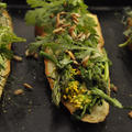 Shungiku Asparagus Tartine