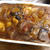チキンの焼きカレー、山芋とクリームチーズのサラダ、サバとキノコのグリル