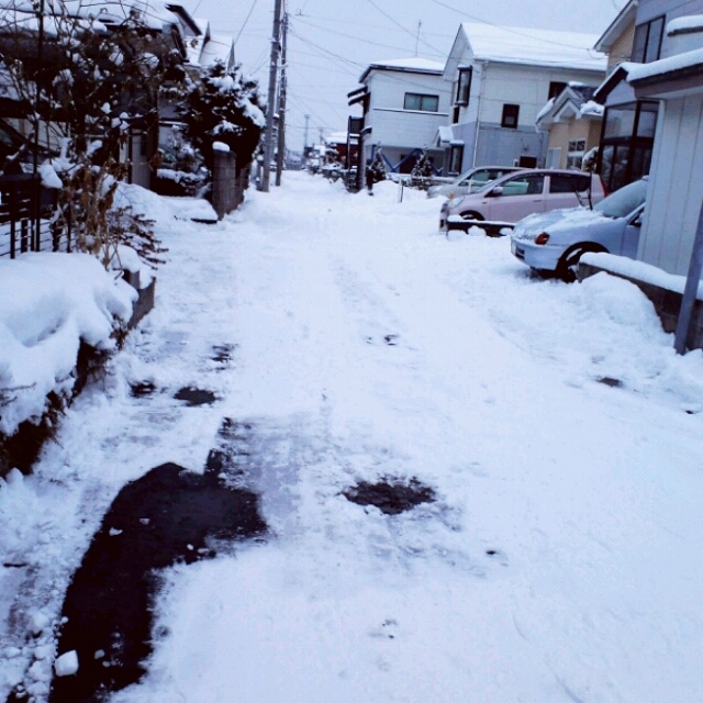 雪かき終了