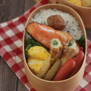 ちくわのアスパラ詰め天【レシピ】弁当