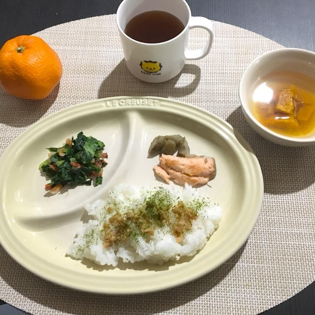 【離乳食完了機】ターサイの桜海老炒め&ごぼうの煮物