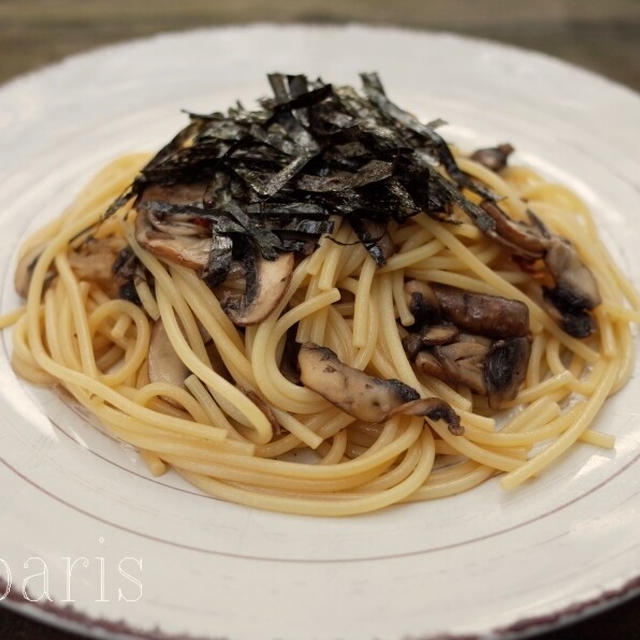 おうち居酒屋、和風きのこパスタ献立