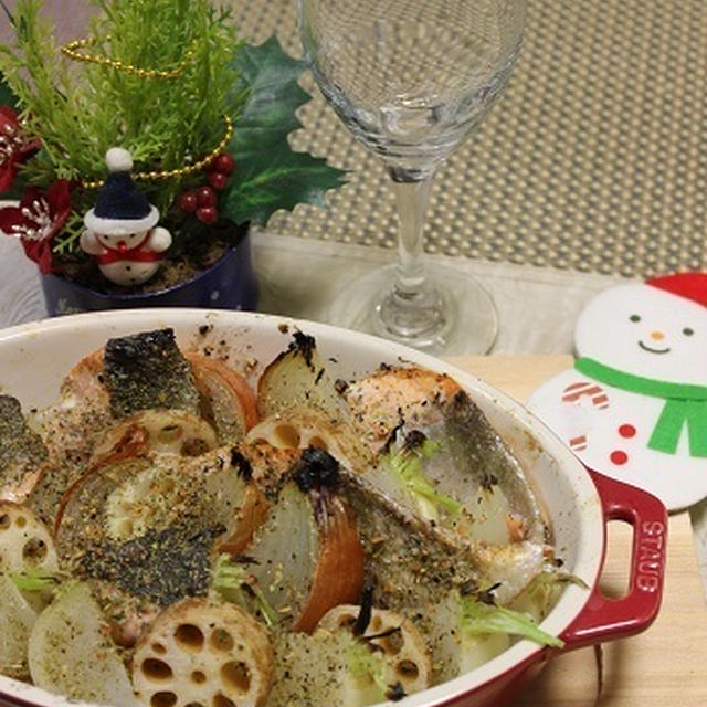 生秋鮭と野菜のグリル焼き♡プロバンス風