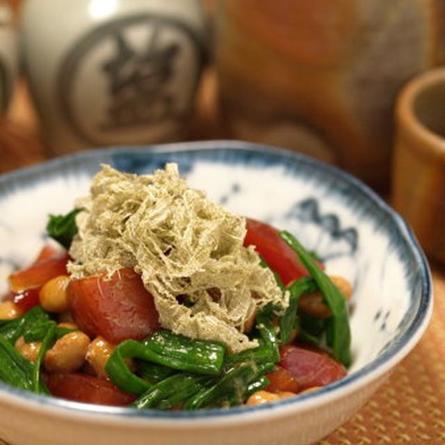 マグロにら納豆　　　ミツカン、ゼリーたれ納豆
