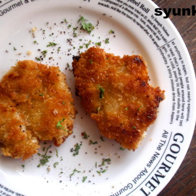 【簡単カフェごはん】鶏肉のジューシーパン粉焼きと白和えでワンプレート