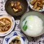 1月前半の教室、寒い日にはアツアツの中華粥