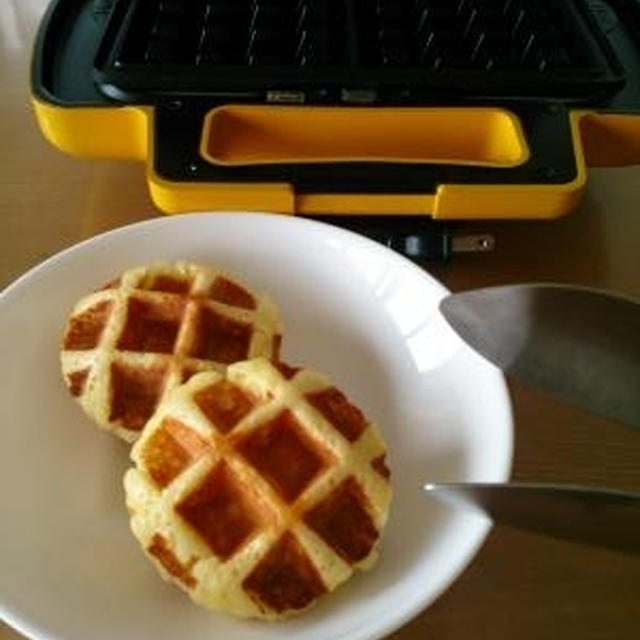 ビタントニオで、ワッフル焼きました♪