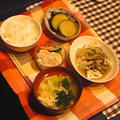 敢えて家庭訪問の合間に作るー舞茸と豆腐の炒め煮