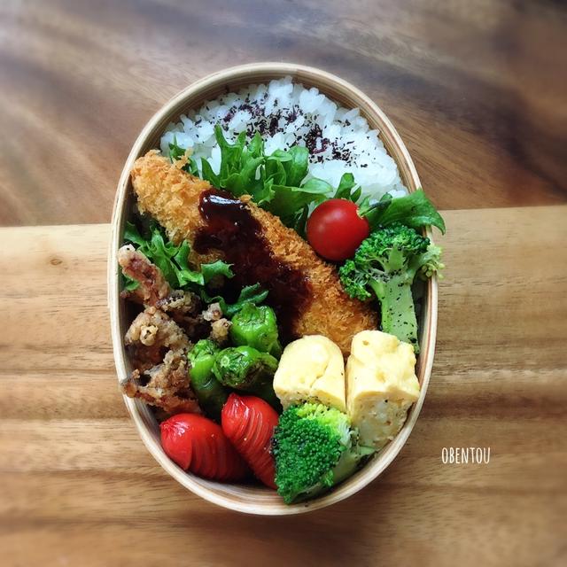 朝から焦るー！《本日の鮭フライ弁当》