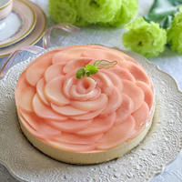 ピーチ&ティームースケーキ＊レシピあり