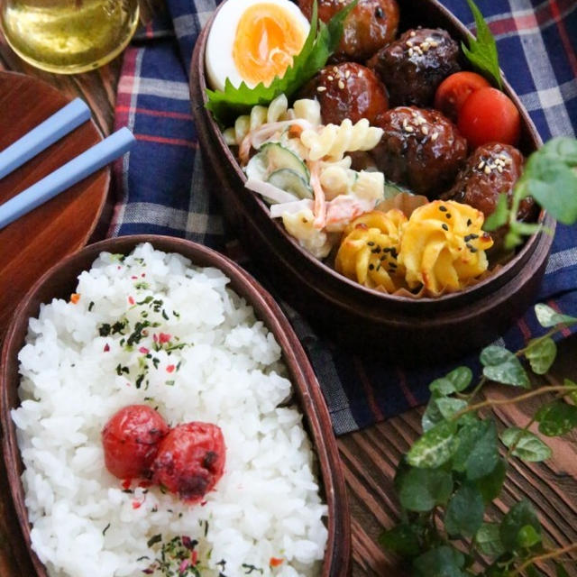 肉団子お弁当。