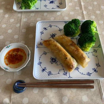 ラムとキャベツの春巻きは美味！