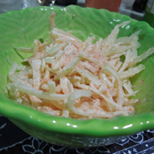明太マヨ和え玉ねぎ