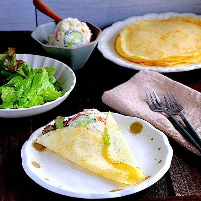 ニュース掲載　米粉のクレープ(レシピ付き)