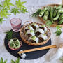 旬を巻く「そら豆の巻き寿司」