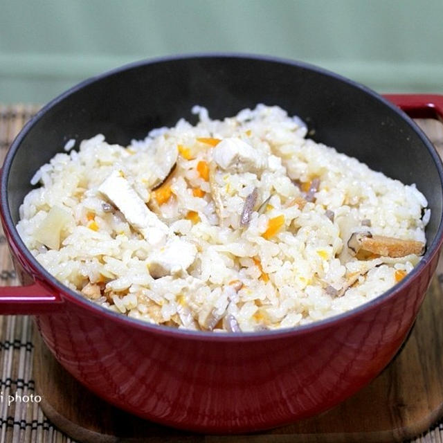 和鍋で「鶏釜めし」＆「Nadiaイン大阪　早めのXmasパーティ」