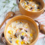 【レシピ・献立】お鍋１つで簡単、マカロニとぶなしめじの食べるクリーミースープ