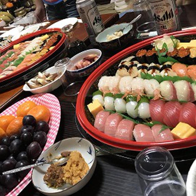 お盆で実家に行き食事♪