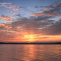 涸沼の夕景