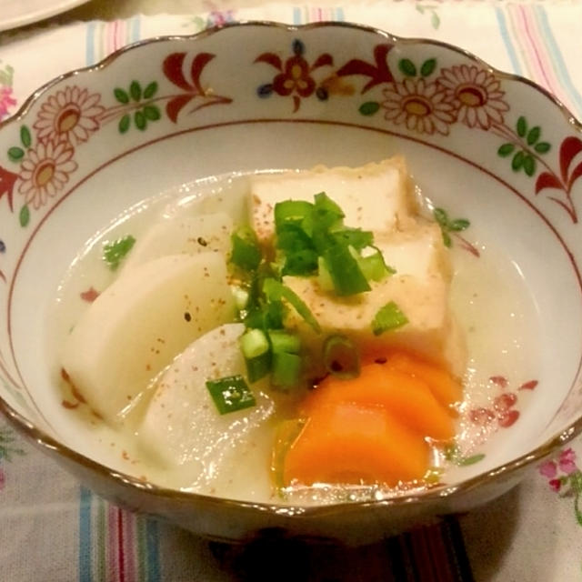 かぶらと厚揚げのさっと煮