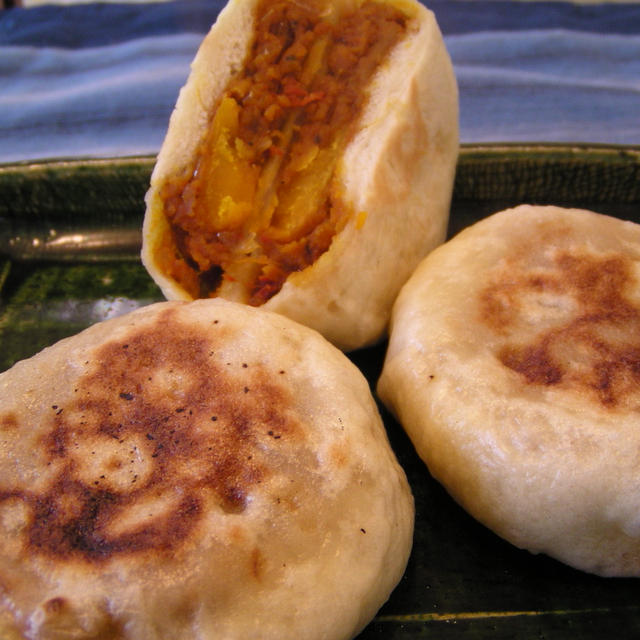 かぼちゃの味噌サブジで・・・お焼き